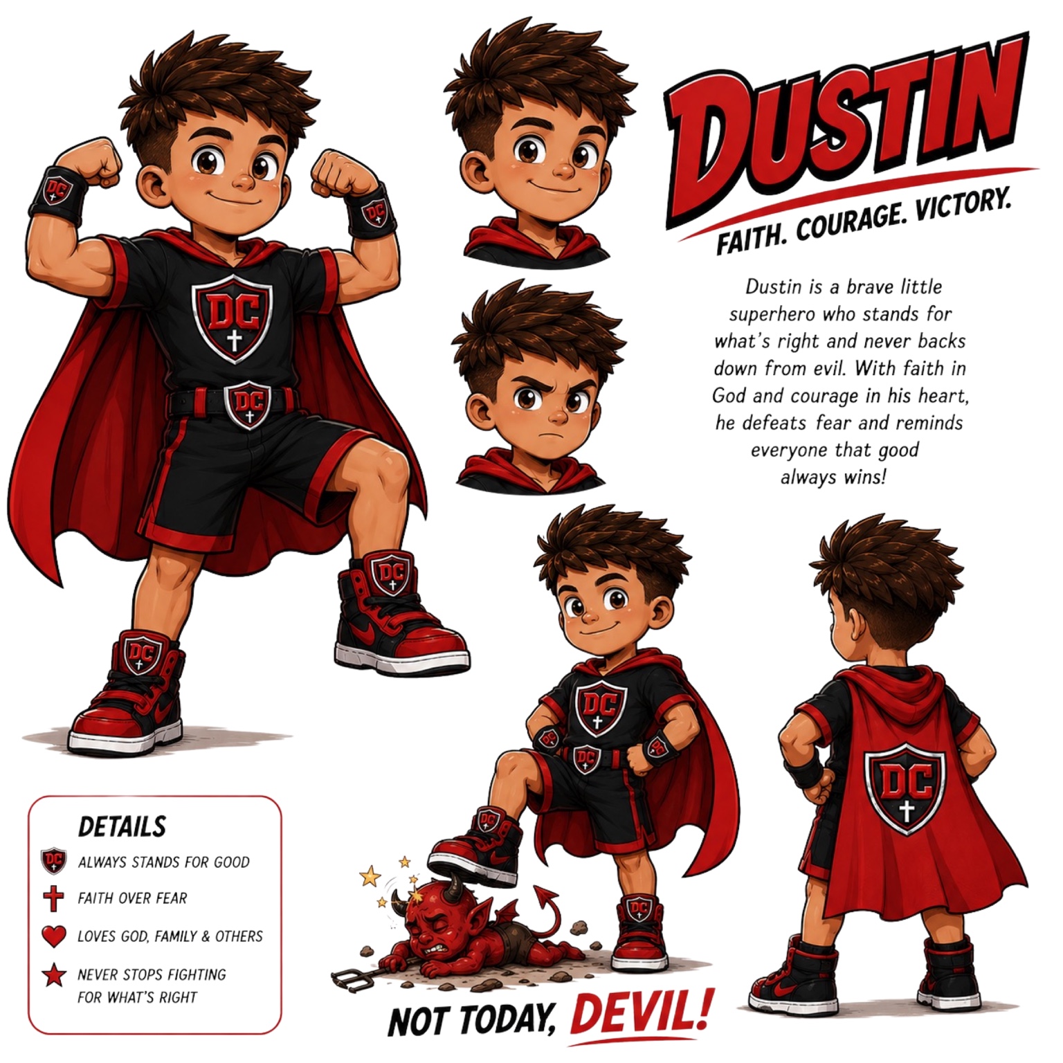 Approved Dustin Courageous character artwork